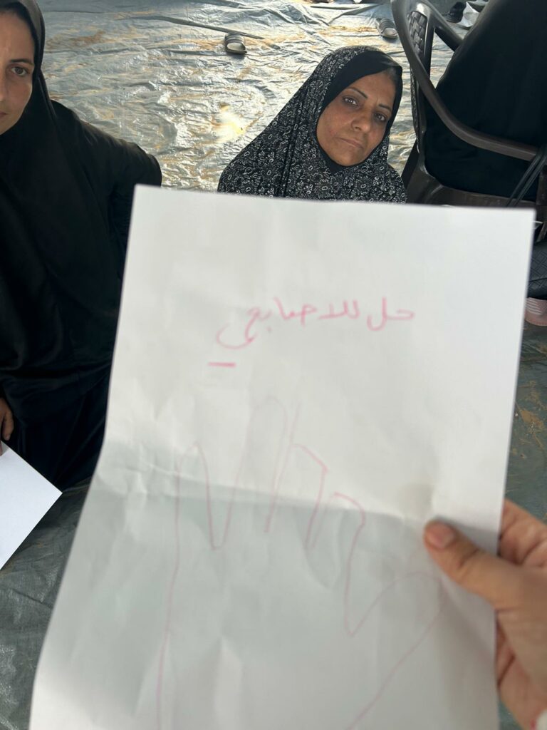 IMG 4061 Témoignage d'Abu Amir, le 29 novembre 2025 -Dans l’hiver rigoureux des camps le soutien psychologique persiste !